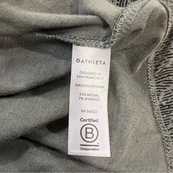 Athleta Santorini Thera Print Mojave Laurel Olive UPF Dress size small - Picture 8 of 10